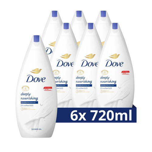 Dove Deeply Nourishing douchegel - 6 x 720 ml | Douchegel van Dove