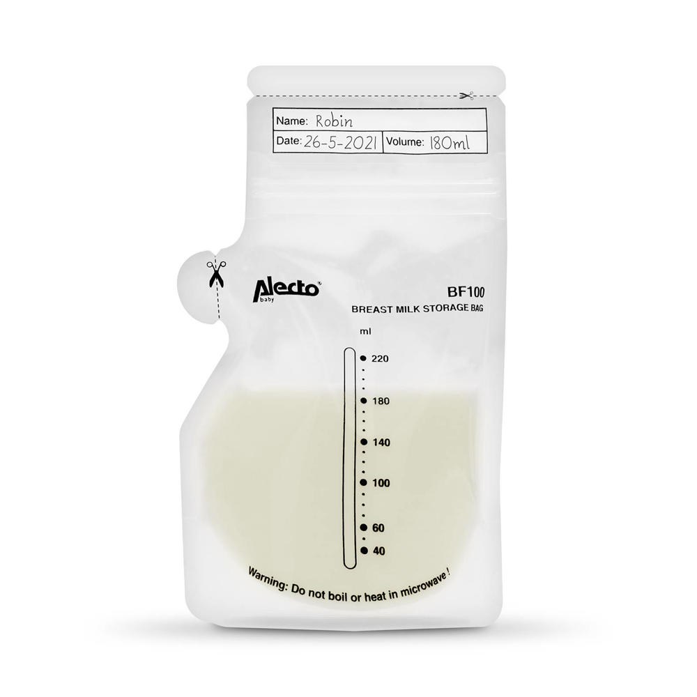 Alecto moedermelk bewaarzakjes (100 stuks)