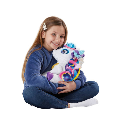 Vtech Kidi Styla Mijn Glamour Unicorn interactieve knuffel Wit