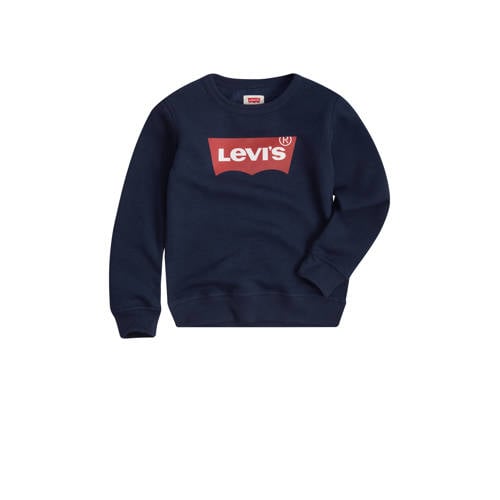 Levi's Kids sweater Batwing met logo donkerblauw Logo