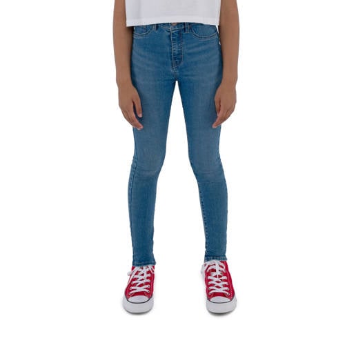 Levi's Kids 720 high rise super skinny jeans annex Blauw Meisjes Stretchdenim 