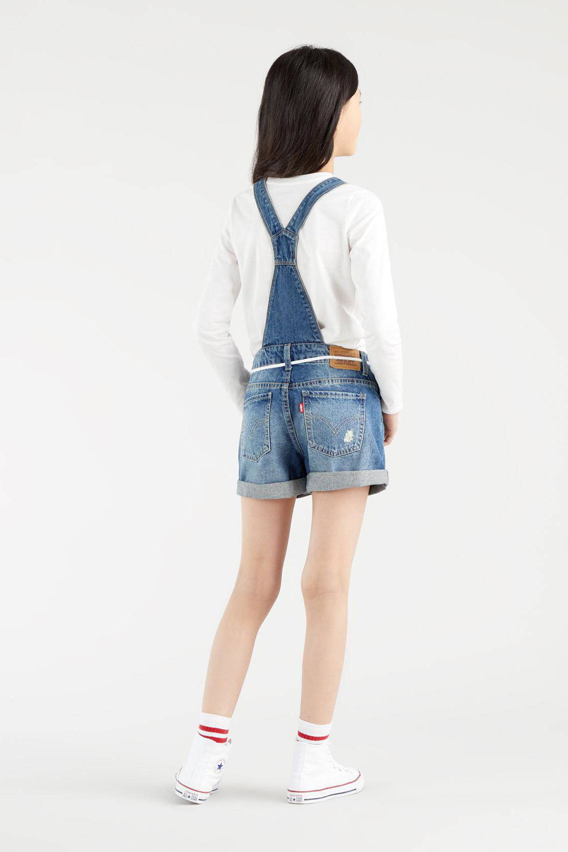 Levi's t-shirt batwing logo blauw mélange_L, maat L