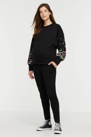 low waist loose fit broek OLMPOPTRASH zwart