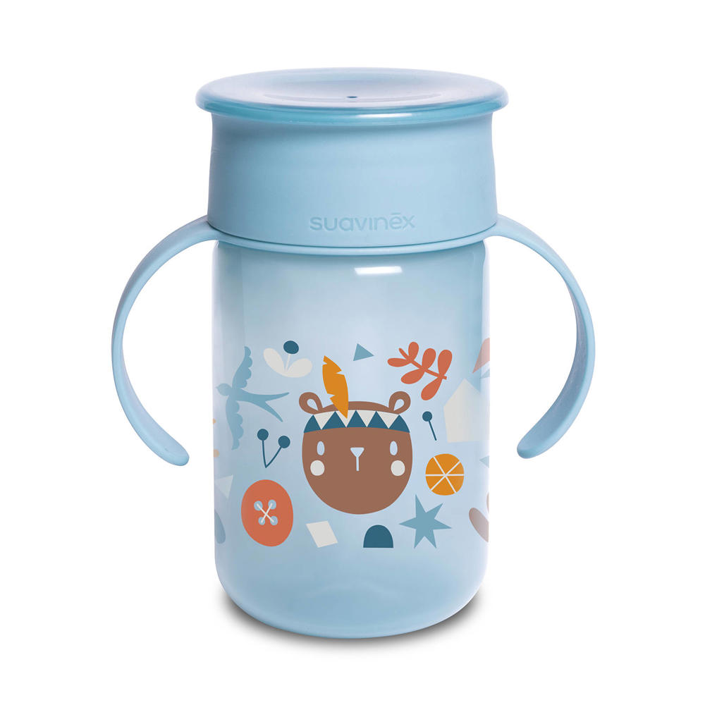 Suavinex 360° Drinkbeker Forest Blauw