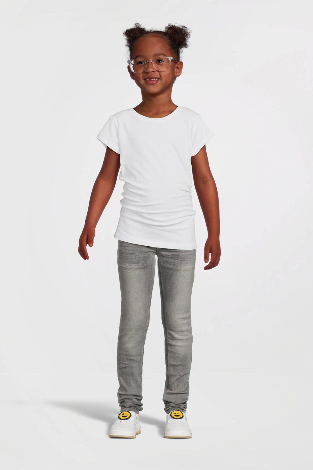 Koko Noko skinny jeans Nelly grijs stonewashed