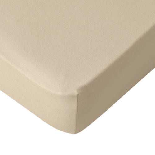 Wehkamp Home jersey Hoeslaken Beige 140*200 | Hoeslaken van