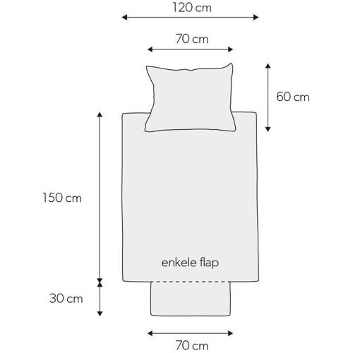 Wehkamp Home katoenen dekbedovertrek peuter (120x150 cm) Groen Meerkleurig