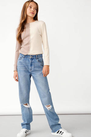 high waist loose fit jeans NLFBIZZA light denim