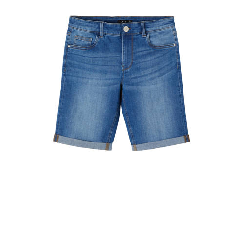 LMTD regular fit jeans bermuda NLMTOMO stonewashed Denim short Blauw Jongens Stretchdenim
