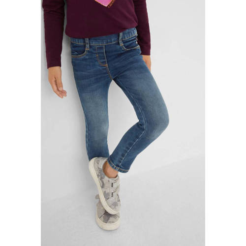 s.Oliver regular fit jeans blauw Meisjes Katoen Effen - 104