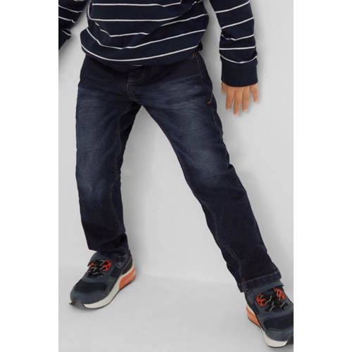s.Oliver regular fit jeans donkerblauw Jongens Katoen