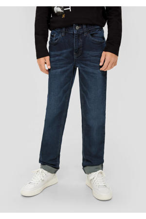slim fit jeans dark blue denim