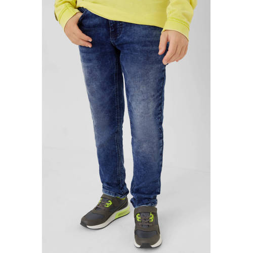 s.Oliver slim fit jeans blauw Jongens Stretchdenim Effen