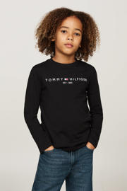 thumbnail: Tommy Hilfiger longsleeve van katoen zwart