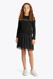 thumbnail: Tommy Hilfiger longsleeve van katoen zwart