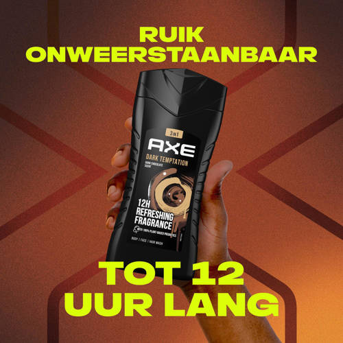 Axe Dark Temptation 3-in-1 douchegel 6 x 250 ml | Douchegel van