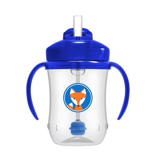 Dr. Brown's 1e rietjesbeker blauw 270 ml | Rietjesbeker van Dr. Brown's