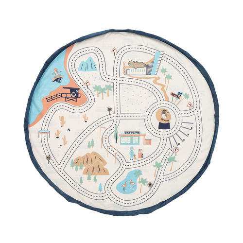 Play&Go 2-in-1 opbergzak speelkleed LA Roadmap Multi