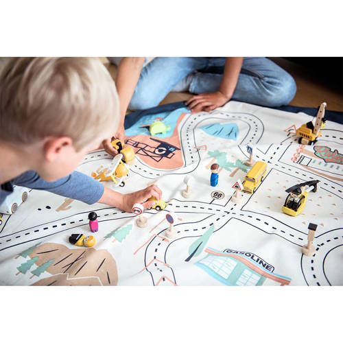 Play&Go 2-in-1 opbergzak speelkleed LA Roadmap Multi