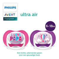 thumbnail: Philips AVENT Ultra Air fopspeen 6-18M 2 stuks SCF080/04