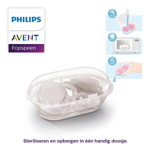 Philips Avent Ultra Air Fopspeen 6-18M 2 stuks SCF080 04 Roze
