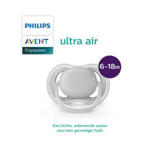 thumbnail: Philips AVENT Ultra Air fopspeen 6-18M 2 stuks SCF080/03
