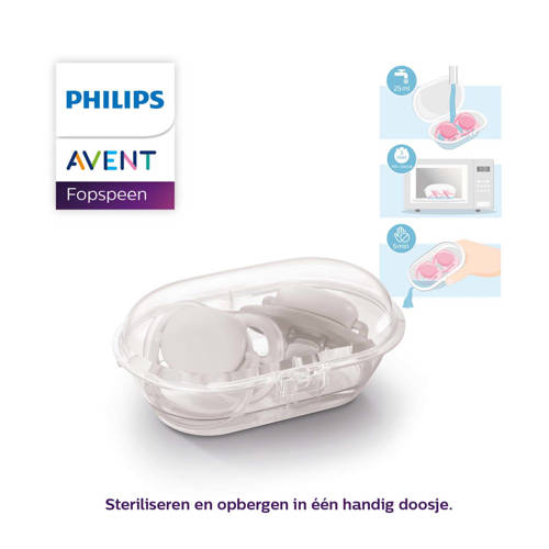 Philips Avent Ultra Air Collection Fopspeen 6-18M 2 stuks SCF080 03 Blauw