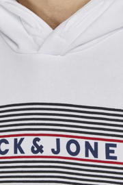 thumbnail: JACK & JONES JUNIOR hoodie JJECORP met logo wit