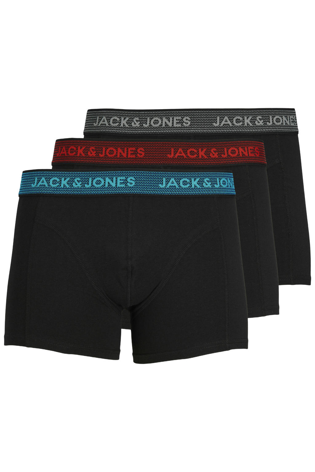 JACK & JONES JUNIOR boxershort - zwart/multi (set van 3)
