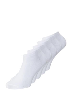 sneakersokken JACDONGO - wit (set van 5)