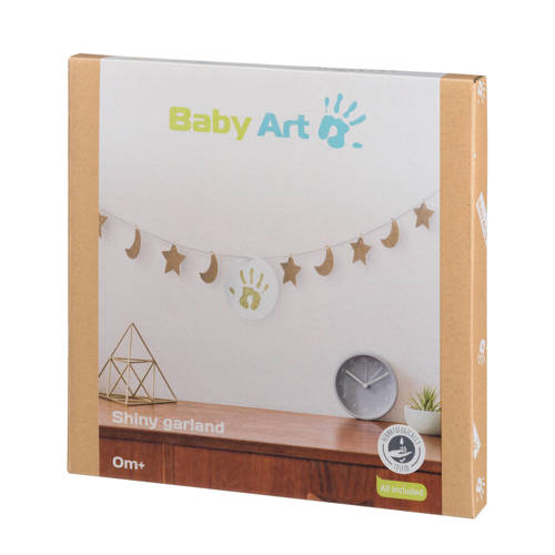 Baby Art feestslinger shiny garland Geschenkset Goud