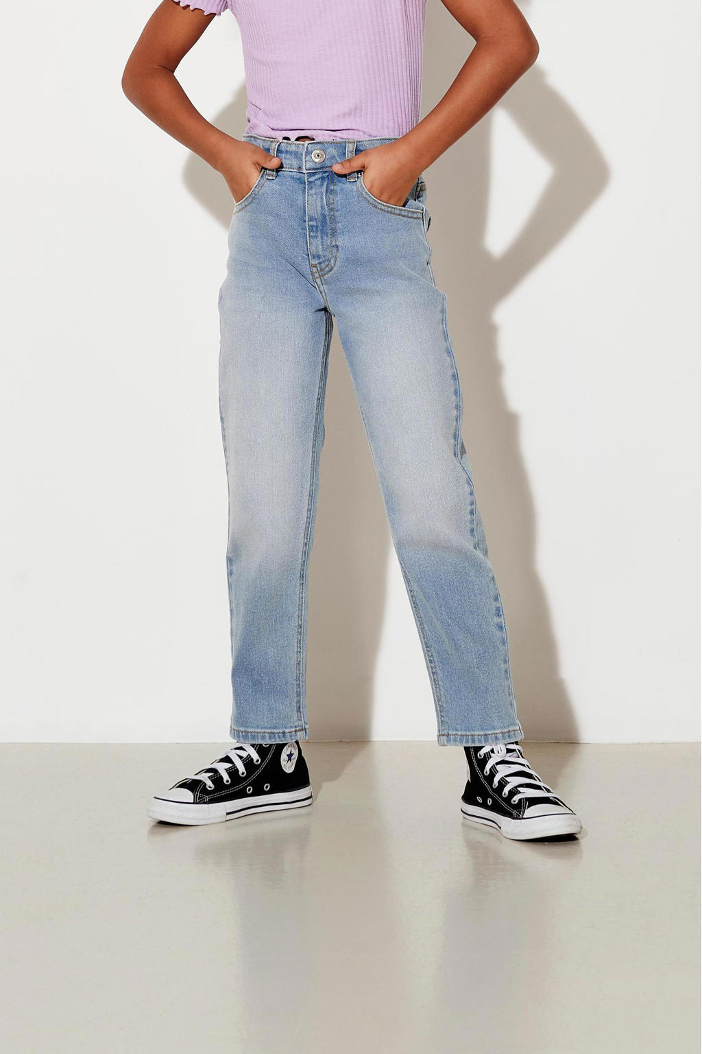 KIDS ONLY GIRL mom jeans KONCALLA light denim