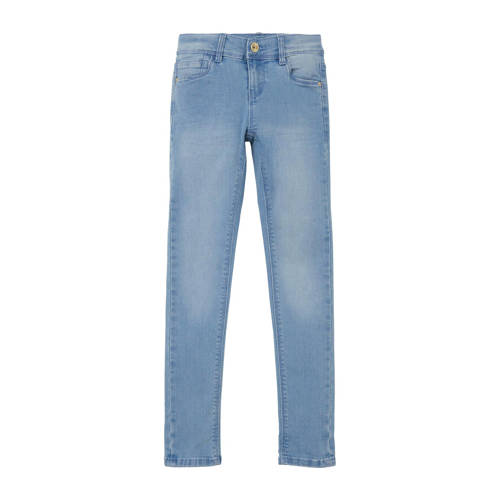 NAME IT KIDS skinny jeans NKFPOLLY light denim Blauw Meisjes Stretchdenim - 92