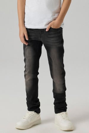 slim fit jeans NKMTHEO zwart