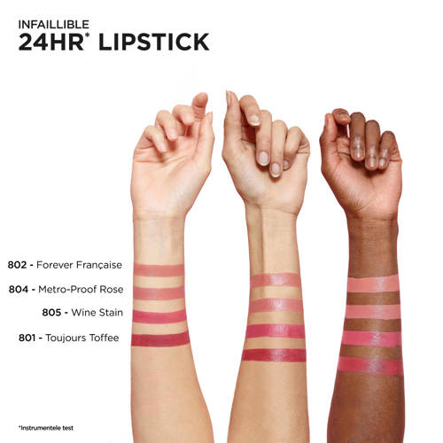 L'Oréal Paris Infaillible 24H Lippenstift 801 Toujours Toffee Beige