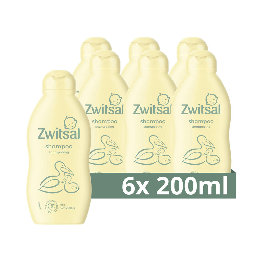 Zwitsal Baby Shampoo 6 x 200 ml Voordeelverpakking