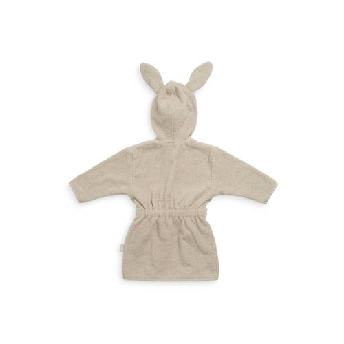 Jollein badjas 1-2 jaar nougat Beige Jongens Meisjes Katoen Capuchon Effen