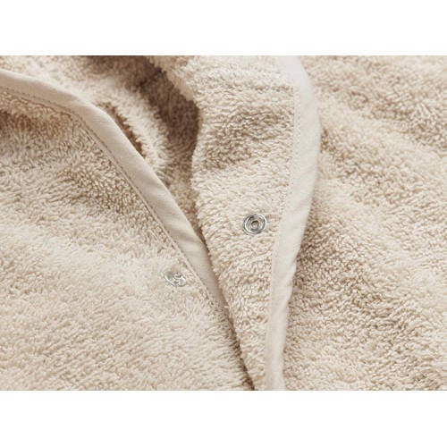 Jollein badjas 1-2 jaar nougat Beige Jongens Meisjes Katoen Capuchon Effen