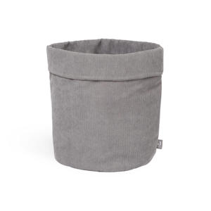 mandje corduroy 29x33 cm grey
