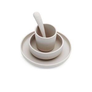 siliconen dinerset nougat (4-delig)