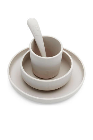 siliconen dinerset nougat (4-delig)