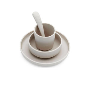 siliconen dinerset nougat (4-delig)