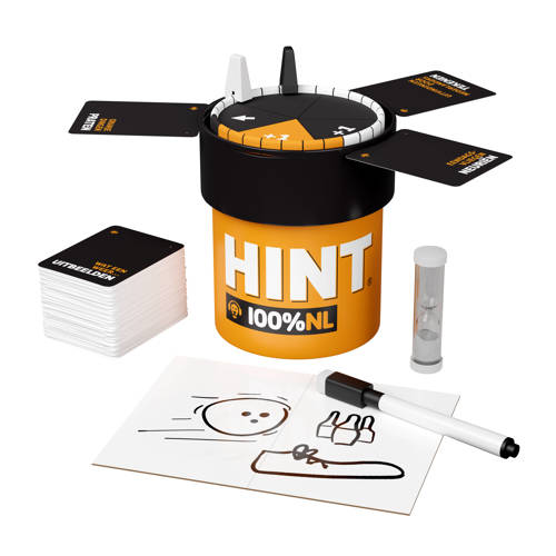 Bezzerwizzer HINT GO + 100% NL Bordspel Oranje | Bordspel van