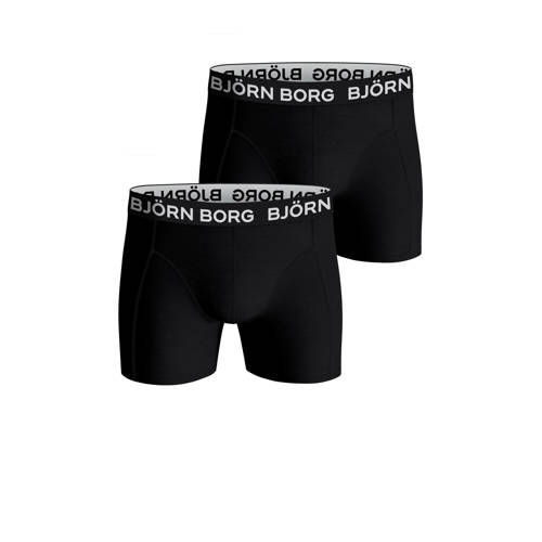 Bjorn Borg boxershort Core - set van 2 zwart Jongens Stretchkatoen Effen - 110-116