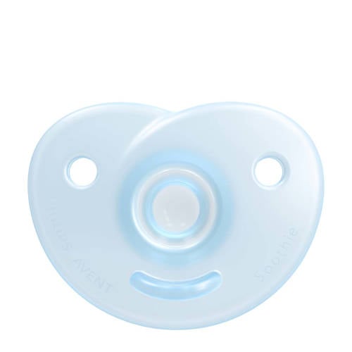Philips Avent fopspeen SCF099 21 CURVED SOOTHIE BOY 0-6M (set van 2) Blauw