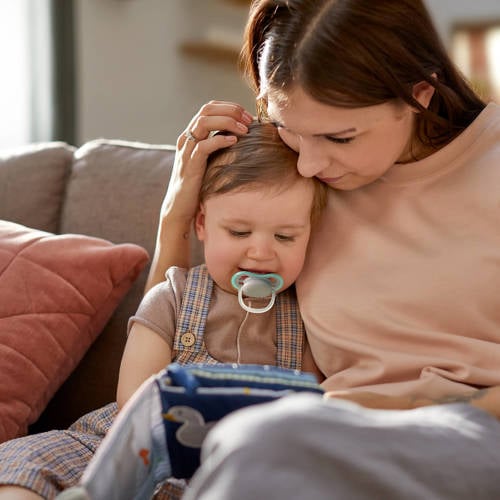 Philips Avent Ultra Air Fopspeen 18M+ 2 stuks SCF349 01 Beige