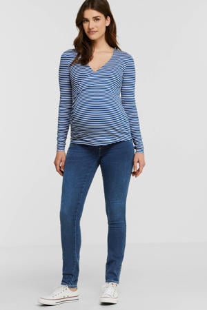skinny zwangerschapsjeans OLMROYAL met katoen stonewashed