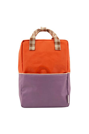  rugzak Colourblocking Large rood/paars