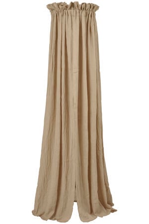 sluier effen taupe