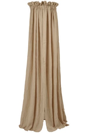 sluier effen taupe